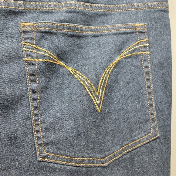Venezia Straight Cut Plus Size 28 Denim Jeans Stretch 526 - Picture 3 of 9